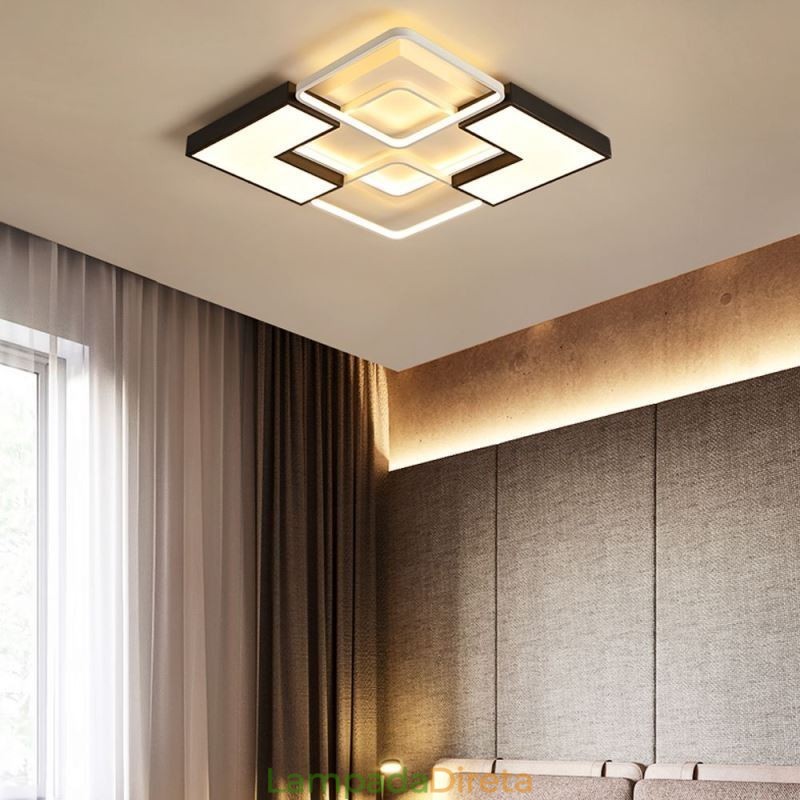 Luminária de teto embutida acrílica para decoração criativa