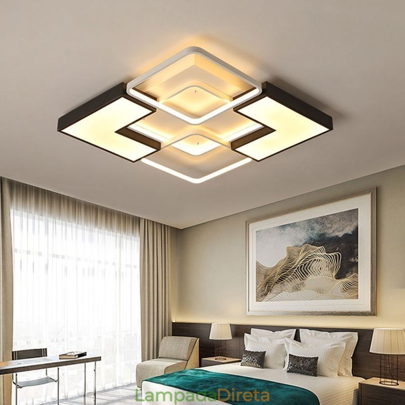 Luminária de teto embutida acrílica para decoração criativa