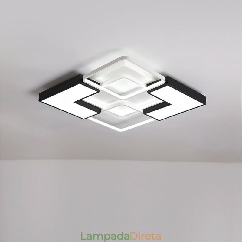 Luminária de teto embutida acrílica para decoração criativa