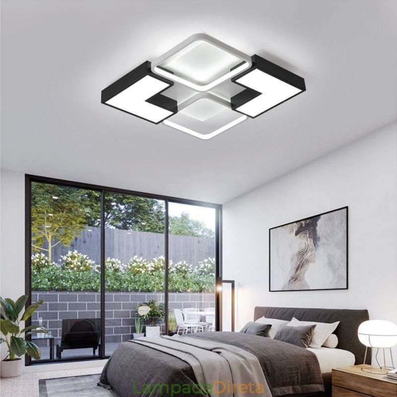 Luminária de teto embutida acrílica para decoração criativa