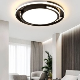 Luminária de teto circular moderna e minimalista embutida