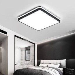 Luminária de teto quadrada minimalista embutida, iluminação acrílica moderna