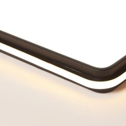 Luminária de teto quadrada minimalista embutida, iluminação acrílica moderna