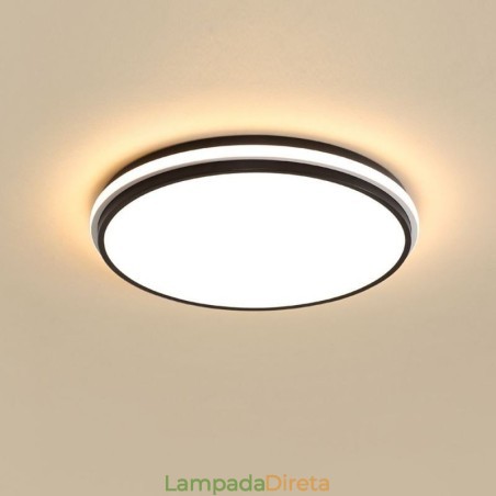 Luminária de teto circular minimalista embutida, iluminação acrílica moderna Luminária de teto circular minimalista embutida, iluminação acrílica moderna