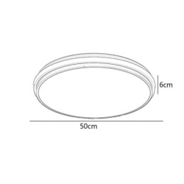 Luminária de teto circular minimalista embutida, iluminação acrílica moderna