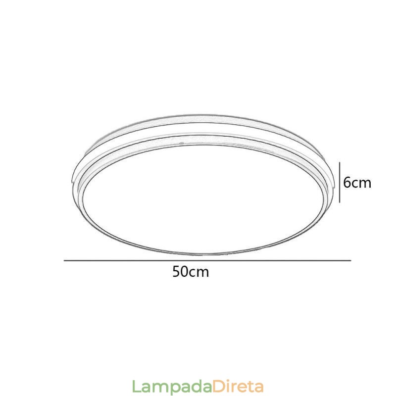 Luminária de teto circular minimalista embutida, iluminação acrílica moderna