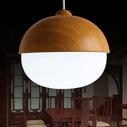 Lustre Mini Estilo Moderno Contemporâneo Madeira Bambu