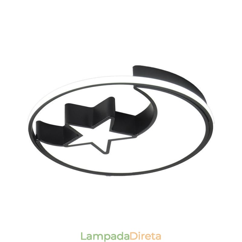 Luminária de teto embutida Moon & Star