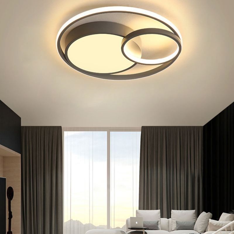Luminária de teto circular moderna embutida