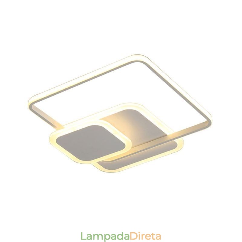 Molduras quadradas Luminária de teto decorativa embutida