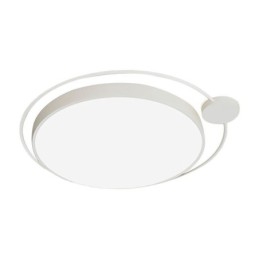 Luminária de teto acrílica redonda de estilo simples com montagem embutida
