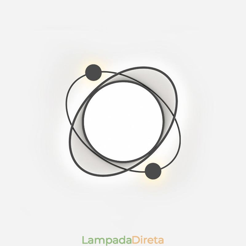 Luminária de teto moderna Planeta Luminária de teto embutida