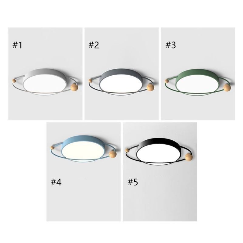 Luminária de teto redonda moderna Planet Flush Mount Luminária