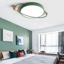 Luminária de teto redonda moderna Planet Flush Mount Luminária