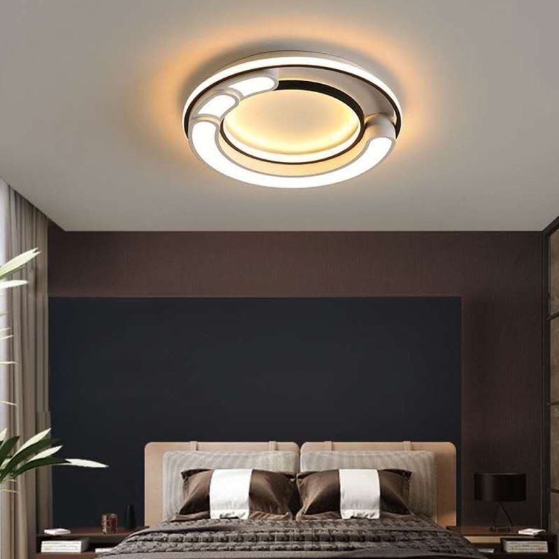 Luminária circular embutida para teto em acrílico