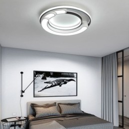 Luminária circular embutida para teto em acrílico