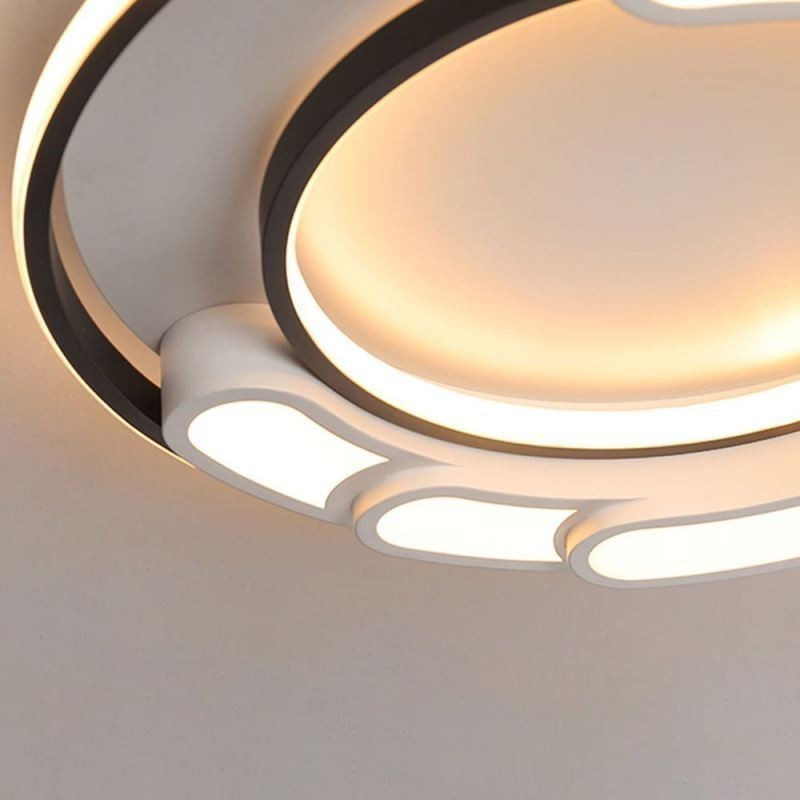 Luminária circular embutida para teto em acrílico