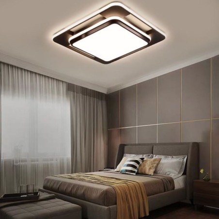 Iluminação de teto quadrada moderna e minimalista embutida Iluminação de teto quadrada moderna e minimalista embutida