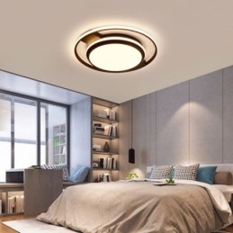 Luminária de teto redonda moderna e minimalista embutida