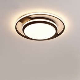 Luminária de teto redonda moderna e minimalista embutida