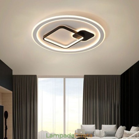 Luminária de teto moderna minimalista redonda e quadrada embutida Luminária de teto moderna minimalista redonda e quadrada embutida