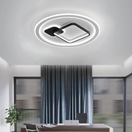 Luminária de teto moderna minimalista redonda e quadrada embutida
