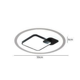 Luminária de teto moderna minimalista redonda e quadrada embutida