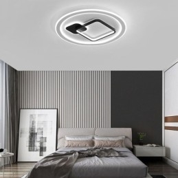 Luminária de teto moderna minimalista redonda e quadrada embutida