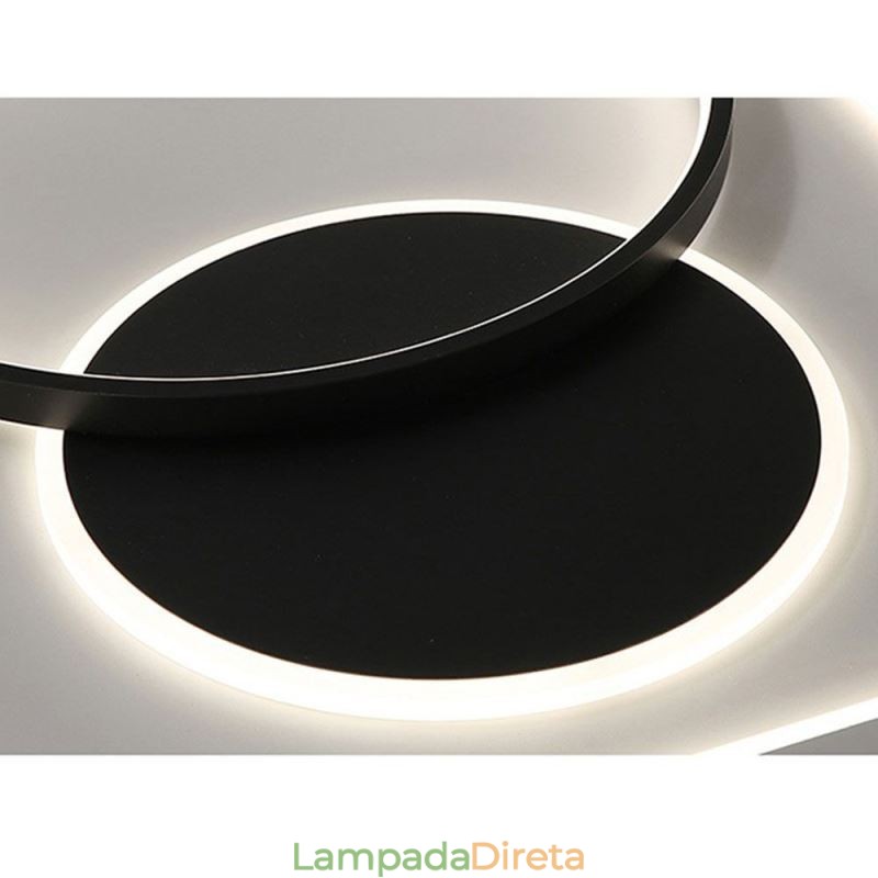 Luminária de teto moderna minimalista redonda e quadrada embutida