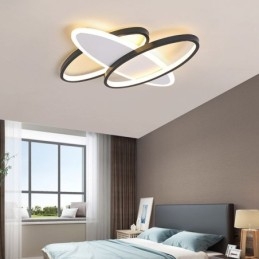 Luminária de teto oval moderna de acrílico embutida