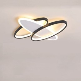 Luminária de teto oval moderna de acrílico embutida