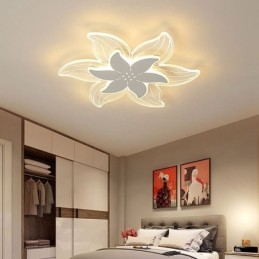 Elegante flor montagem embutida luz de teto iluminação decorativa única