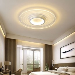 Luminária de teto circular moderna embutida Luminária minimalista