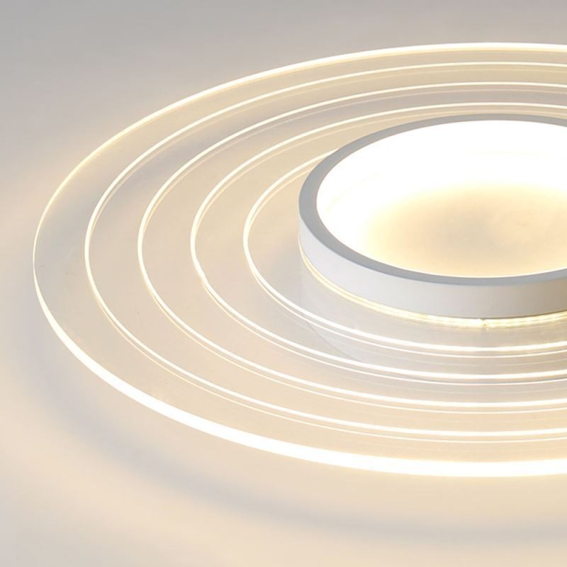 Luminária de teto circular moderna embutida Luminária minimalista