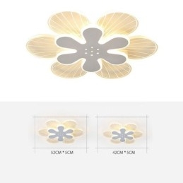 Luminária de teto decorativa moderna com flor bonita e montagem embutida