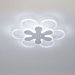 Luminária de teto decorativa moderna com flor bonita e montagem embutida