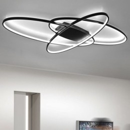 Luminária de teto oval moderna embutida em acrílico luminária decorativa