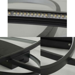 Luminária de teto oval moderna embutida em acrílico luminária decorativa