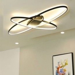 Luminária de teto oval moderna embutida em acrílico luminária decorativa