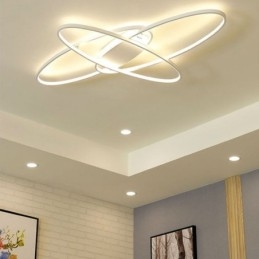 Luminária de teto oval moderna embutida em acrílico luminária decorativa