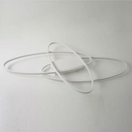 Luminária de teto oval moderna embutida em acrílico luminária decorativa