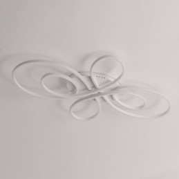 Luminária de teto embutida moderna com design de flores, iluminação decorativa