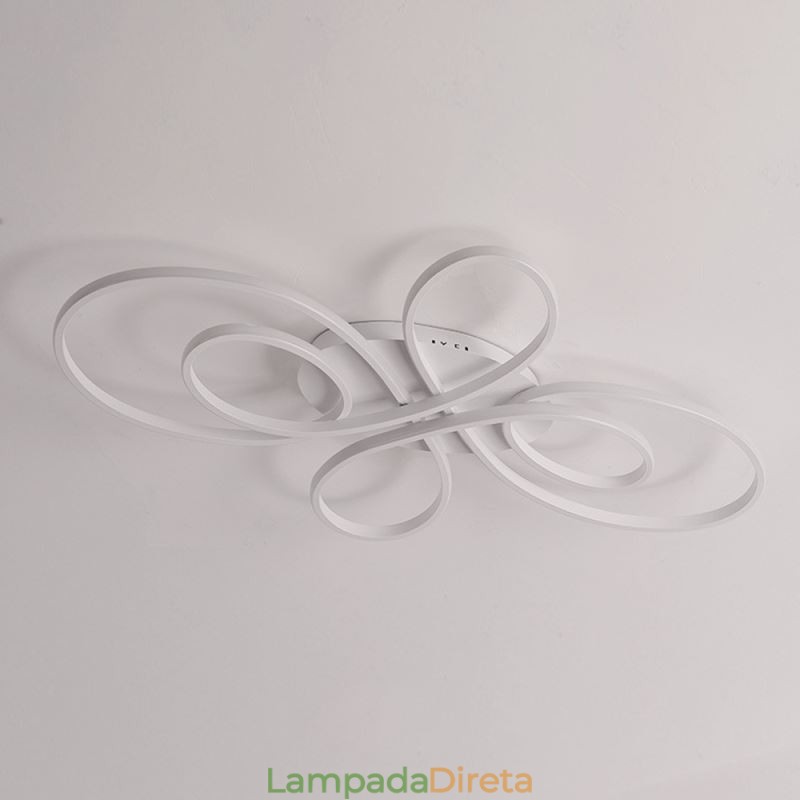 Luminária de teto embutida moderna com design de flores, iluminação decorativa