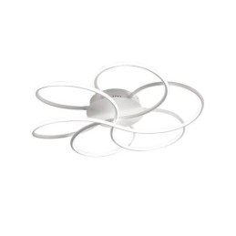 Luminária de teto linear embutida com design moderno de flores