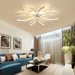 Luminária de teto embutida moderna com decoração de gel de sílica