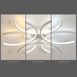 Luminária de teto embutida moderna com decoração de gel de sílica