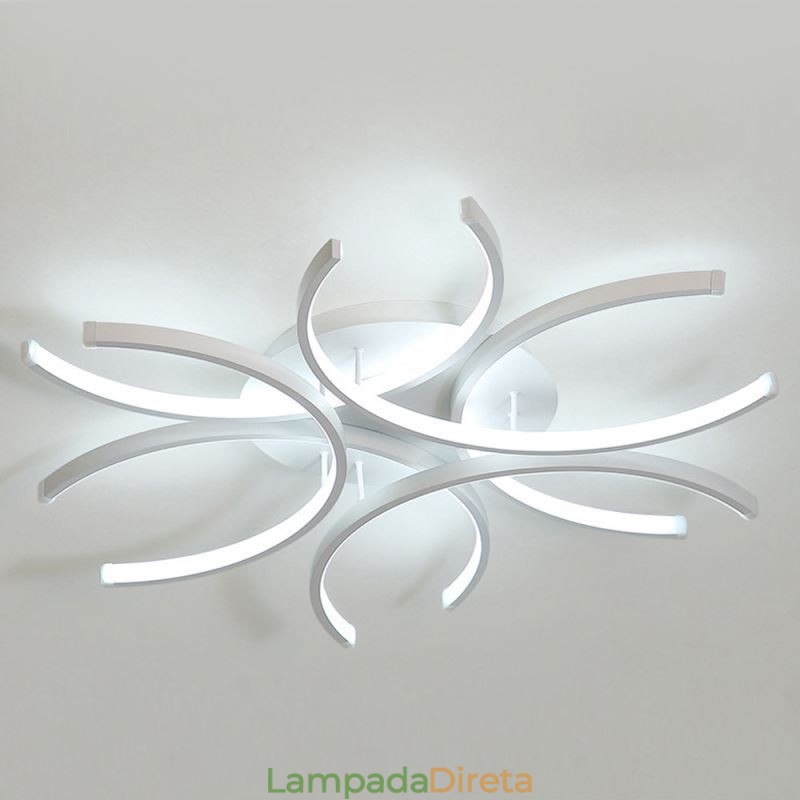 Luminária de teto embutida moderna com decoração de gel de sílica