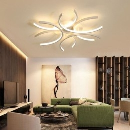 Luminária de teto embutida moderna com decoração de gel de sílica