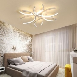 Luminária de teto embutida moderna com decoração de gel de sílica