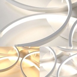 Luminária de teto embutida moderna com decoração de gel de sílica